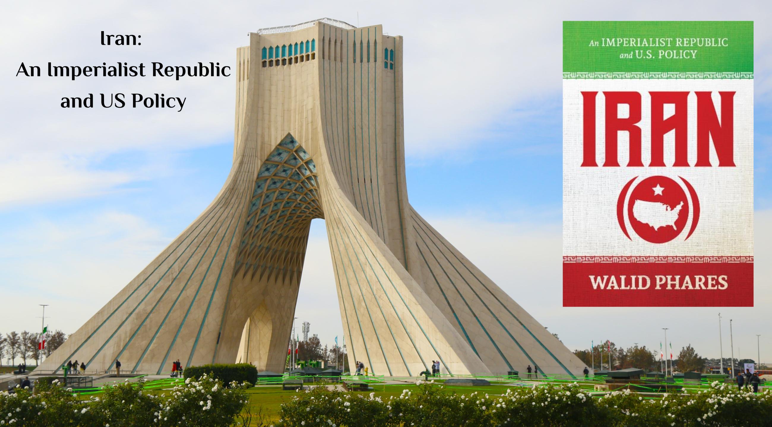 Cover for Iran book against Tehran skyline