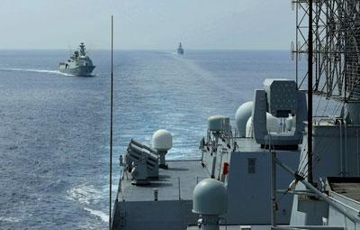 Chinese war ships