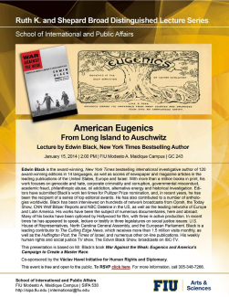 American Eugenics — from Long Island to Auschwitz