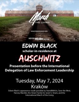 Edwin Black for the International Delegation of Law Enforcement Leaders