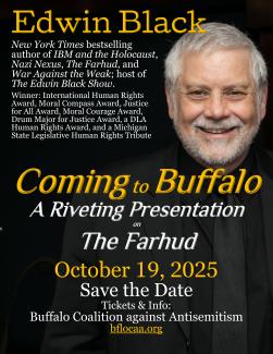 Edwin on the Farhud in Buffalo - Save the Date